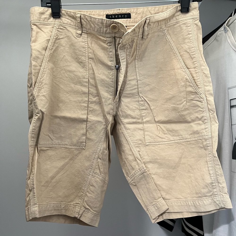 Theory Nealson Linen Shorts